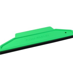 Ракель RUBBER зелёный, мягкий, форма 2 в 1 со съемной пвх вставкой 195 х 60 мм