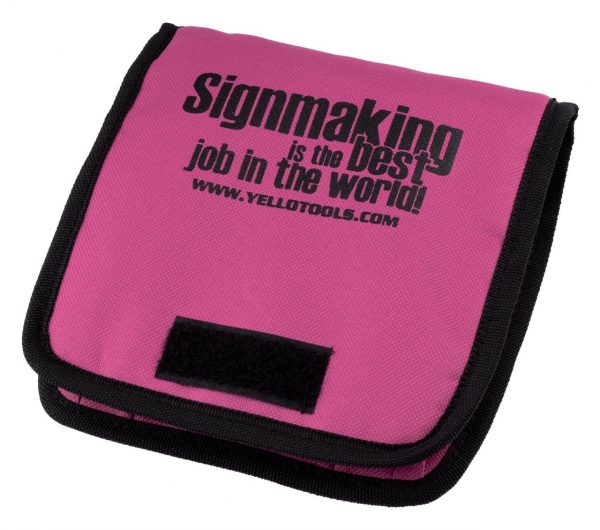 Нейлоновая сумка для инструмента чёрная YelloBelt ProWrap Pink
