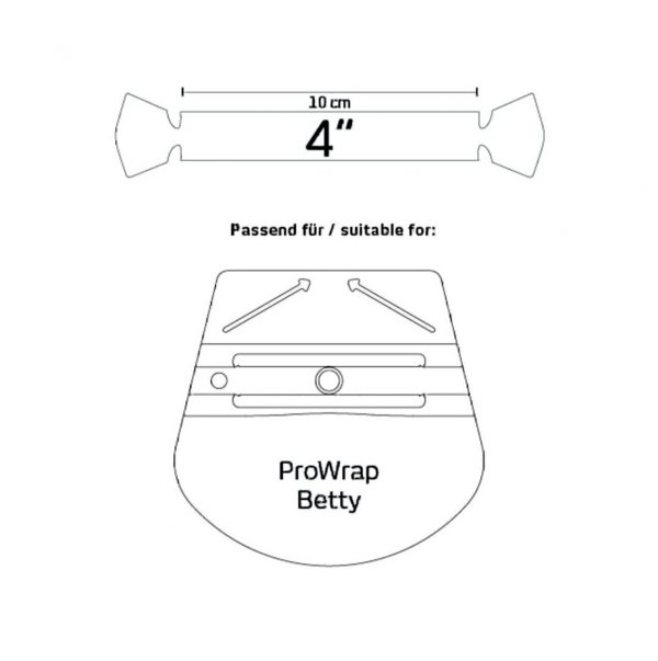 Накладки для ракеля YelloWings SlimSkin Betty самоклеящиеся из микрофибры (5 шт)