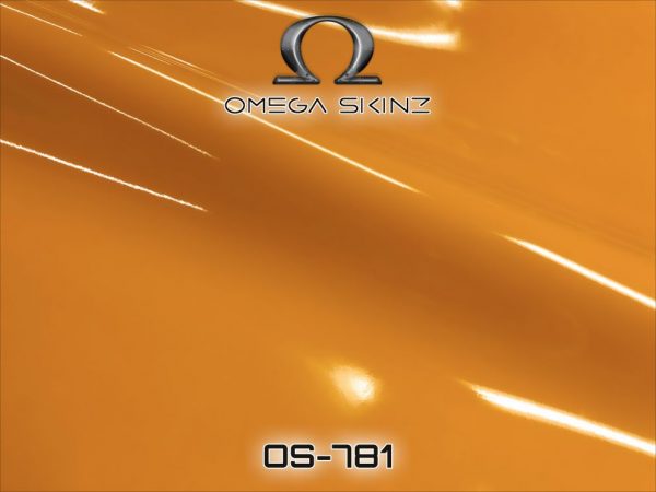 Автовинил Omega Skinz Vortex Orange (Оранжевая глянцевая) OS-781, 152 см