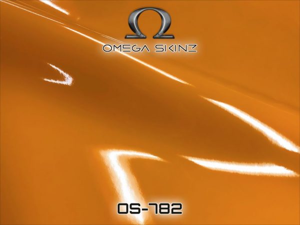 Автовинил Omega Skinz Driven Orange (Оранжевая глянцевая) OS-782, 152 см