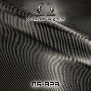 Автовинил Omega Skinz Carbon Black (Чёрный матовый карбон) OS-828, 152 см