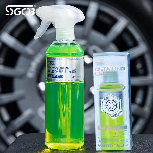 SGCB Tire & Plastic Shine. Чернитель для шин. Очиститель резины, пластика, винила SGFB027