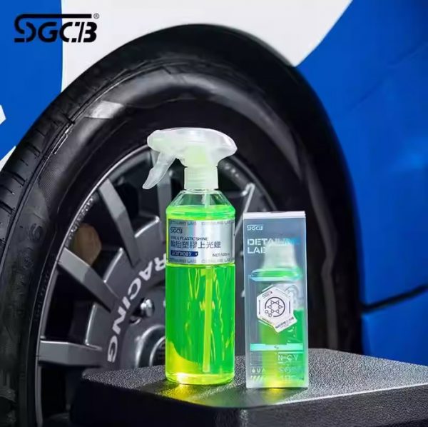 SGCB Tire & Plastic Shine. Чернитель для шин. Очиститель резины, пластика, винила SGFB027